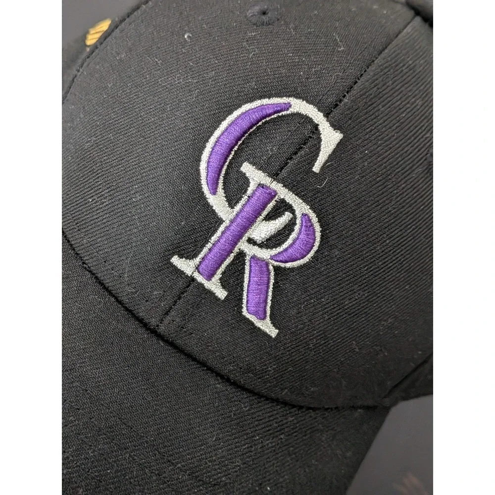 Colorado Rockies Wynn‎ Bet New Era 9Forty Strapback Hat Black OSFM